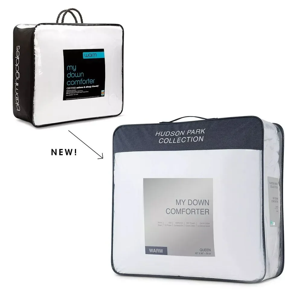 Hudson Park My Luxe Down Medium Weight Full/Queen Comforter